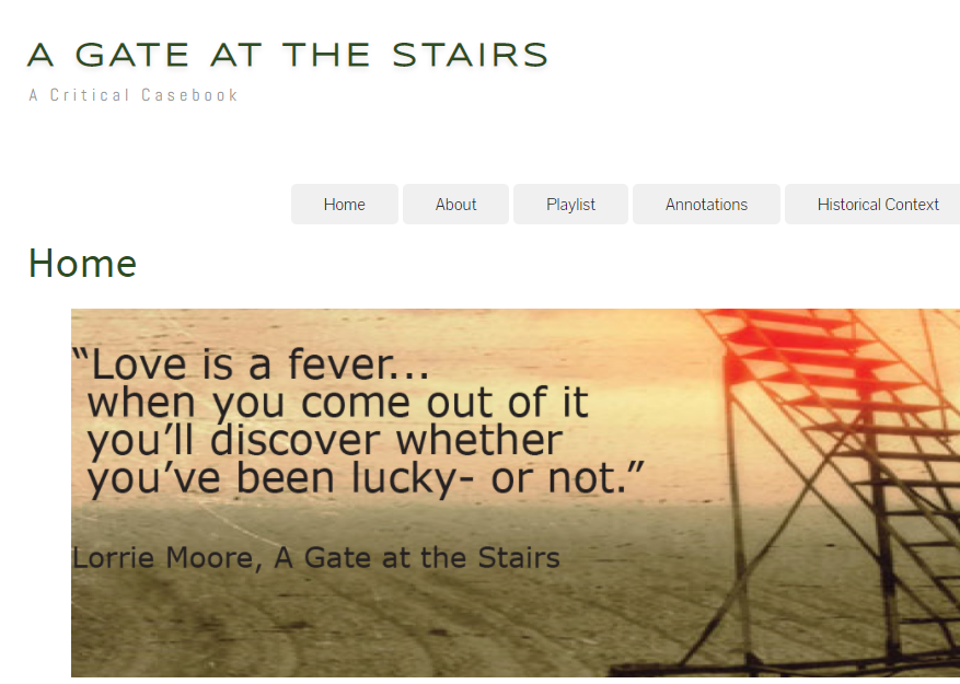 A Gate at the Stairs Casebook Home Page